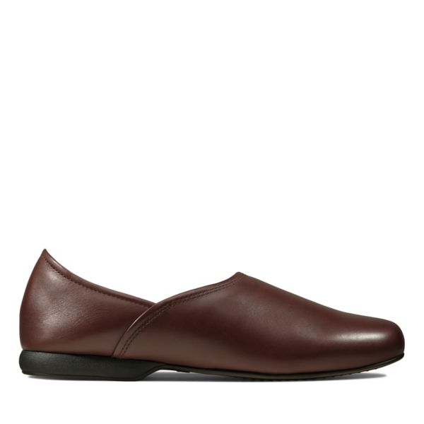 Clarks Mens Harston Elite Slippers Burgundy | USA-7428905